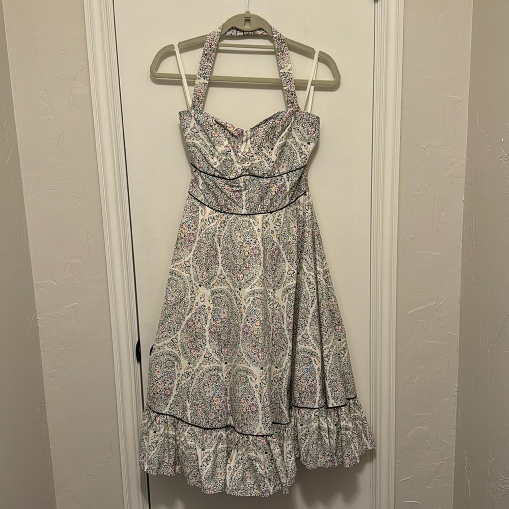 Anthropologie Girls from Savoy Floral Halter Dress